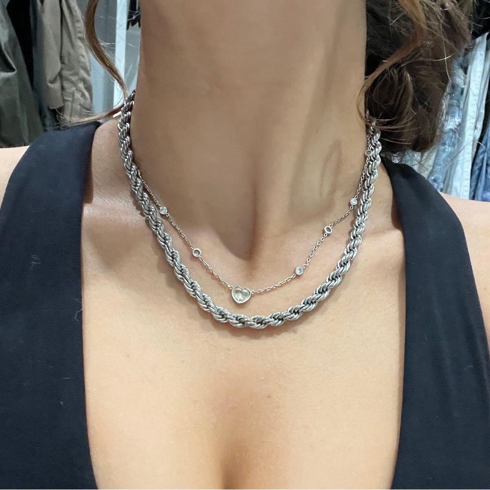 Aureum Silver Chain Necklace